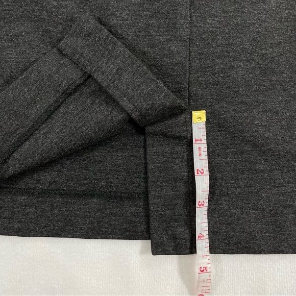 J. Jill Medium 33” Gray Pull-On Pencil Skirt Length- 4.5” Slit - Picture 8 of 11